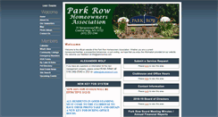 Desktop Screenshot of parkrowhoa.com